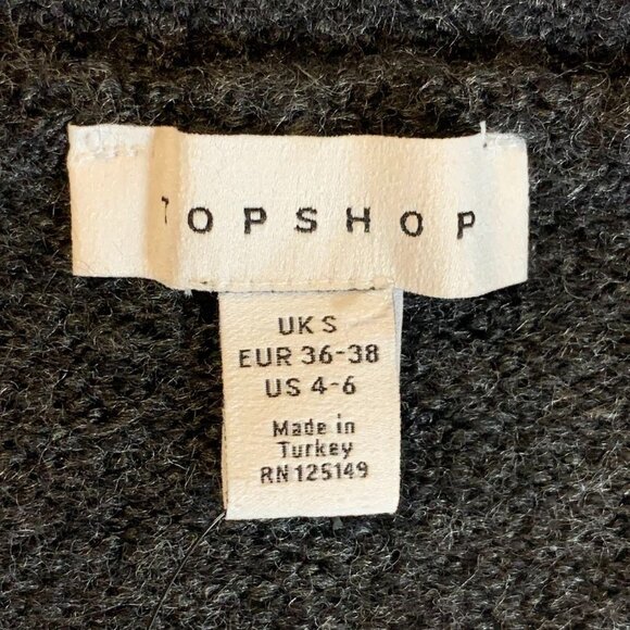 Topshop Charcoal Gray Cardigan Sweater - Picture 8 of 15